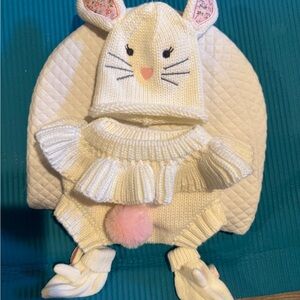 Baby Photo Knit Bunny Costume Set